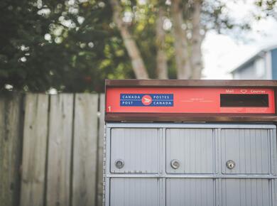 canada post mail box